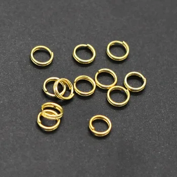 50pcs Inel dublu cerc de cercuri cheie inel /brățări / colier /păr/cercei /float accesorii DIY moda bijuterii accesorii