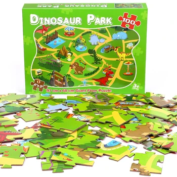 100buc Copii Mari de Puzzle de Înaltă Calitate, Jucarii pentru Copii Mari Puzzle Dinozaur Frumusete Educaționale Benefice Jucarie pentru Copii
