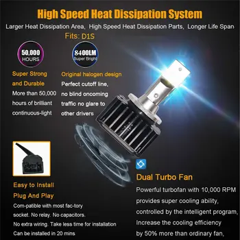 D1S D1R Faruri LED Becuri Kit de Conversie Pentru BMW Seria 7 740 2009-2017 faza de Înlocuire a ASCUNS Plug & Play 6000K Alb