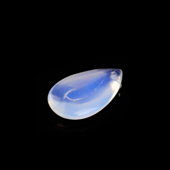 10buc/lot 12*20mm formă de picătură de apă alb opal piatra margele de sticla lampwork cu gaura pentru pandantiv bijuterii DIY colier face