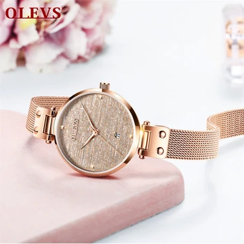 OLEVS ceasuri femei top brand de moda de lux doamnelor ceas stil simplu cele mai bune vânzătorii de cuarț ceasuri de mana