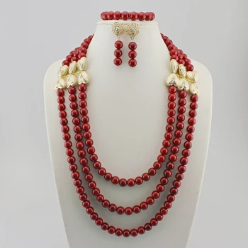 Seturi de bijuterii Indian colier bijuterii pentru femei Africane cadou de nunta de înaltă calitate accesorii pentru Femei de Culoare Rozariul Petrecere seturi