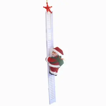 Noutatea Distractiv Electric Alpinism Scara Mos Craciun Figurina de Crăciun Ornament Petrecere Meserii DIY Creative Păpușă Jucărie de Pluș