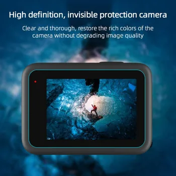 Full HD Clear Lens Set de Film Pentru GoPro Hero 9 Ecran LCD Capac de Protectie din Sticla Temperata Film Pentru Camera Fata/Spate Ecran