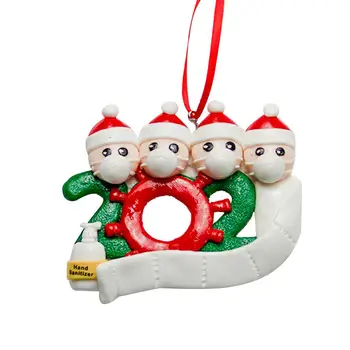 DishyKooker Personalizat Numele Ornament de Crăciun kit cu Masca pentru Familie Decor de Crăciun