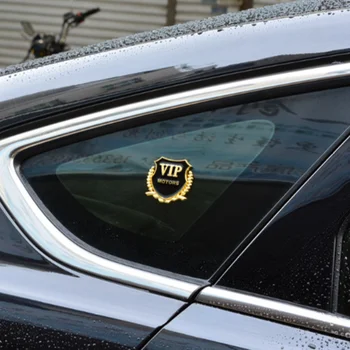 2 buc de Styling Auto 3D Logo-ul VIP MOTOARE Autocolant Decal pentru Toyota Camry Highlander RAV4 Coroana Judit Corolla Vios Yaris