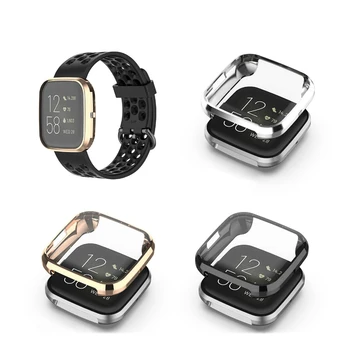 Plin de Acoperire Ecran Protector Caz Pentru Fitbit-Versa 2 Smartwatch tpu Capacul de Protecție Pentru fitbit Versa2 Ceas Inteligent Accesorii
