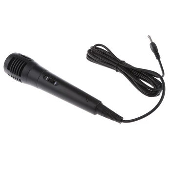 Unidirectional cu Fir 6,35 mm Microfon Dinamic Instrument Microfon pentru Karaoke Înregistrare Vocală