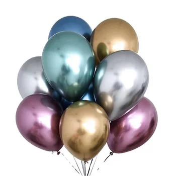25pcs Crăciun a Crescut de Aur de Metal Baloane 10inch/12 țoli Xmas Decor Baloane Craciun Fericit Decor Pentru Casa An Nou Fericit 2021