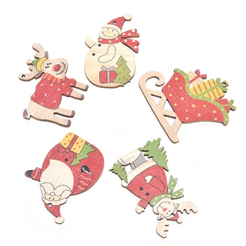 3pcs Ambarcațiuni de Lemn Creative de Crăciun Pandantive din Lemn Ornamente pentru Copii Cadouri DIY de Crăciun Ornament pentru Pomul de Craciun Decoratiuni de Partid