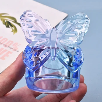 Cristal Rășină Epoxidică Mucegai Fluture Cutie de Depozitare Silicon Mucegai Meserii DIY Decoratiuni Recipient Instrument de Luare
