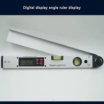 Afișare Unghi de Regulă LED Digital Display de Nivel Măsurarea Precisă Metru Unghi Nou de tip Boutique, 400mm 225 Grade Aliaj de Aluminiu YZ