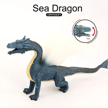 Solid Dinozaur De Plastic Simulare Pe Model Animal World Of Warcraft Sea Dragon Copii Jucării Băiat Ziua De Nastere Cadouri Pentru Desktop Acasă Decorare