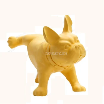 Moderne, Creative, Bulldog francez de Câine Sculptura din Plastic PVC Câine de Companie Statuie Animale Simpatice Figurine Decoratiuni Artizanat
