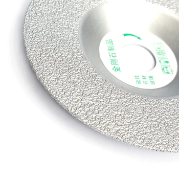 100mm de Diamant de Slefuire Disc de Ferăstrău Dublu Partea de Sticlă-Ceramică de Diamant Taiere Argintat Pentru Polizor unghiular Instrument Rotativ