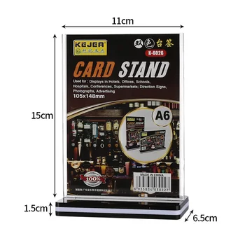 Transparente T-forma de Card Stand Întâlnire Birou Eticheta Card Cadru Titularul Cardului de Birou Semn Etichetă de Preț pe Etichetă Display Stand
