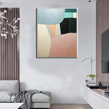 Simplu Abstract culoare Pictura in ulei pe panza pictate manual Modern de Perete de arta imagine pentru Camera de zi Decor acasă neînrămate