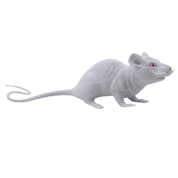 Simulare Mouse-Ul Animalelor De Acțiune Figura Jucării Realist Mouse-Ul Statuie Home Garden Decor Colectie - Black & White Model De Culoare
