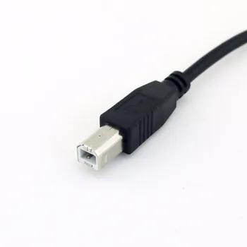 10pcs de Mare Viteză USB 2.0 de Tip a Male La USB 2.0 B Masculin Printer Scanner Cablu Adaptor Cablu Negru 30cm 1FT