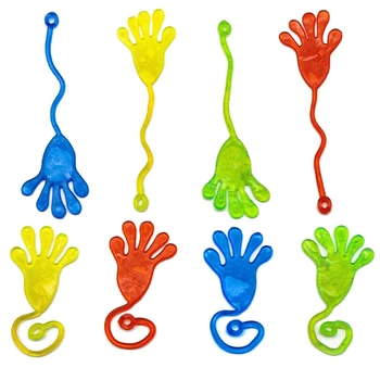 50 Buc/Pachet Elastic Schelet Palmele Mâinile Lipicioase Senzoriale Flexibil Jucărie pentru Copii de Ziua Sac de Umplere Pinata Petrecere de Halloween