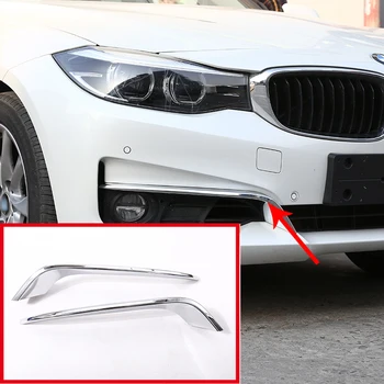 Pentru BMW Seria 3 GT Gran Turismo F34 2013-2017 Accesorii Auto 2 Buc ABS Cromat Lămpi de Ceață Față Benzi Strălucitoare de Argint