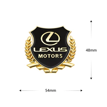 2 buc 3D Masina de Metal Ușă Laterală Autocolant Emblema, Insigna Decalcomanii Auto Stlying pentru Lexus RX 300 250 300 GX 400 460 UX NX 200 LX GS ES