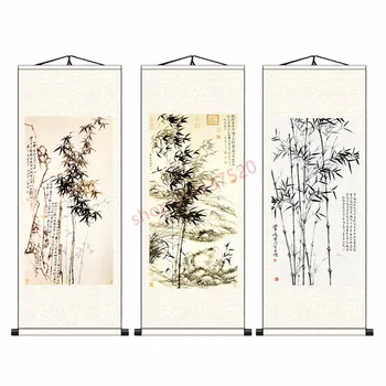 (personalizate) Zheng Banqiao pictura bambus, cerneală de bambus orizontal placă placă verticală agățat de pictură, de mătase scroll pictura