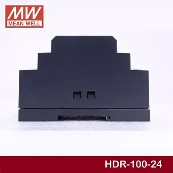 (Doar 11,11)SPUN BINE HDR-100-24 (6 buc) 24V 3.83 O meanwell HDR-100 92W Single Producției Industriale pe Șină DIN Alimentare