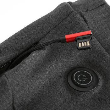 Femei Bărbați de Iarnă în aer liber, Drumeții Încălzire Pantaloni Slim USB 3 Tem Niveluri de Încărcare Încălzit Pantaloni Schi