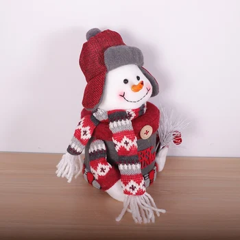 Decor De Crăciun Om De Zăpadă Cutie De Bomboane Ornamente Drăguț De Pluș Jucării Figura Copii Cutie De Cadou Pentru Petrecere Acasă