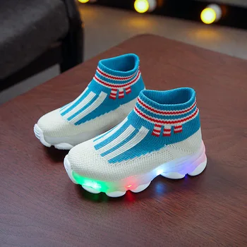 Moda de Înaltă Calitate 6 Culori Fete Baieti Pantofi de Iluminat cu LED Confortabil Copii Cizme Copii Minunat Adidași de Tenis