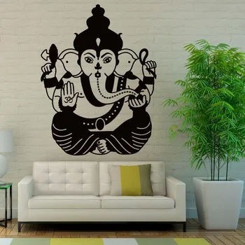 ZOOYOO Ganesha Autocolante de Perete Home Decor Camera de zi Elefant Indian Domnul Perete Decalcomanii de Vinil Arta picturi Murale