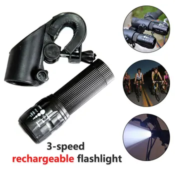 LED 3 Modul Lumini de Biciclete de 2000 de Lumeni Biciclete Față de Lumină Torță rezistent la apa Lanterna Lampa+Bike Mount