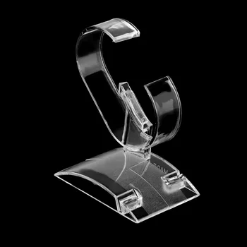 Clar Acrilic Brățară Ceas Display Holder Suport Raft De Magazin De Vânzare Cu Amănuntul Prezenta Stand Instrument Transparent Ceas Stau Ușoare