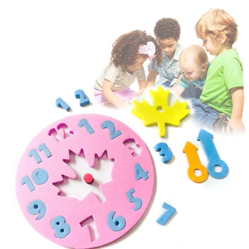 Învățarea timpurie de Dezvoltare Jucărie de Învățământ Spuma EVA Ceas Puzzle Copii Puzzle Copii Cadou Dezvoltarea intelectuală jucărie