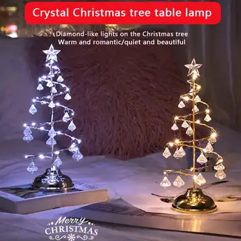 Lumini cu Led-uri Cristal Pomul de Crăciun Decor Interior Lumini de Basm Dormitor Șir de Lumini pentru Prietena Copii Cadouri pentru Copii de Anul Nou