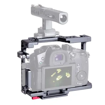 Camera Video Cușcă Stabilizator Aliaj de Aluminiu pentru Panasonic Lumix GH5/GH4 GH5s la Muntele Mic Monitor LED Lumina de a Face Film